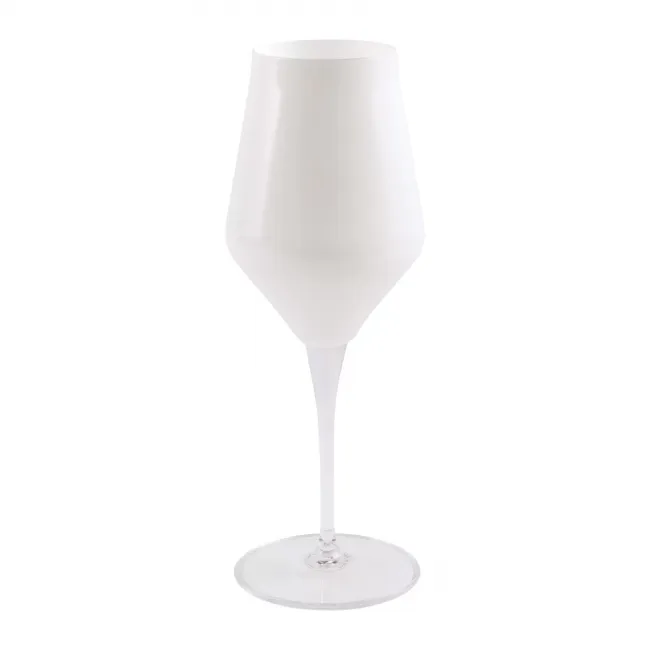 Contessa White Water Glass 9.5"H, 11 oz