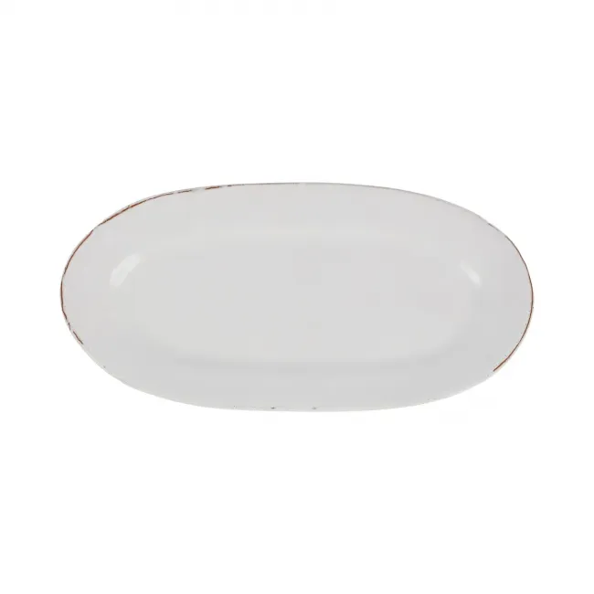Cucina Fresca Bianco Narrow Oval Platter