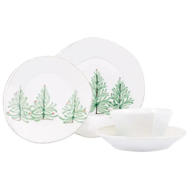 Lastra Holiday Four-Piece Place Setting 6"-10.5"D