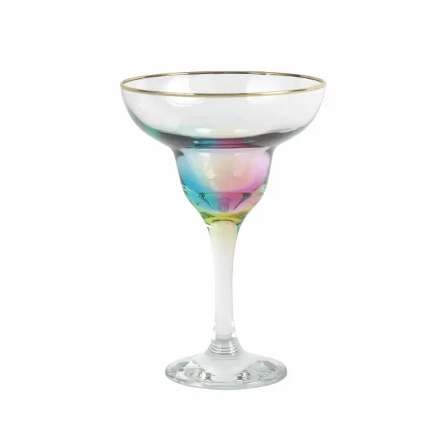 Rainbow Margarita Glass 6.5"H, 4 oz