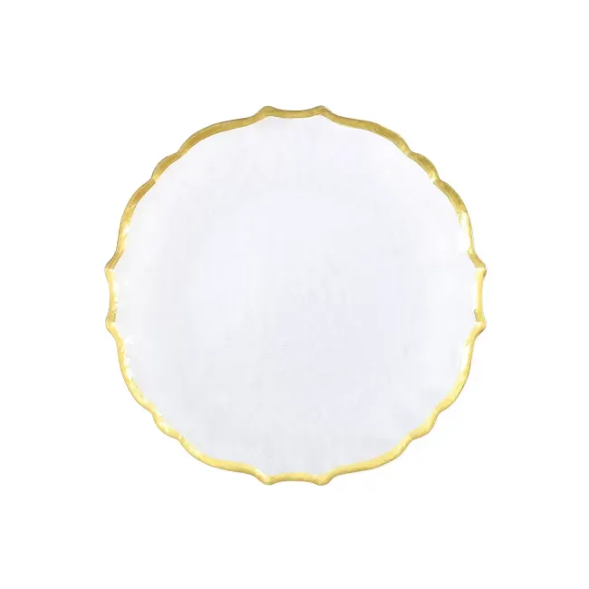 Baroque Glass Clear Salad Plate 8.5"D