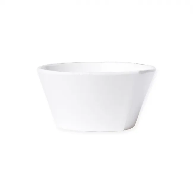 Melamine Lastra White Stacking Cereal Bowl 6"D, 3"H