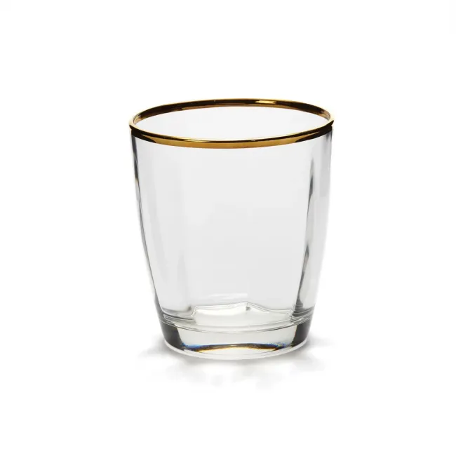 Optical Gold Double Old Fashioned 4"H, 10 oz