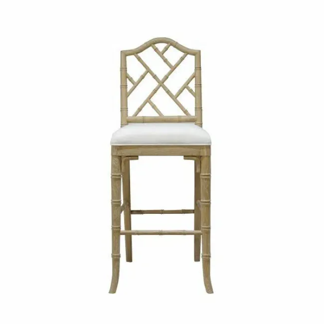 White chippendale counter discount stool