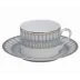 Arcades Grey/Shiny Platinum Tea Saucer