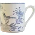 Oiseau Blue and White Mug 8 5/8 Oz - 3 3/4 H