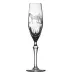Run 4 Roses English Thoroughbred Clear Champagne Flute