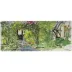 Paris a Giverny Oblong Serving Tray 14 3/16 x 6 1/8"