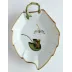 Seascape Waterlily Frog On Lily Pad Leaf Dish 9 in Long