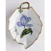 Old Master Tulips Blue & Purple Tulip Leaf Dish 9 in Long