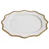 Antique White Gold Filet Oval Platter