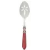 Aladdin Antique Red Slotted Serving Spoon 9.5"L