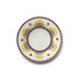 Agra Yellow Dessert Plate 8.25 in Rd