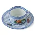 Potager Blue Breakfast Cup & Saucer