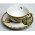 Antique Forest Leaves Tea Cup & Saucer 8 oz