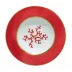 Cristobal Red Rim Soup Plate Round 8.3 in.
