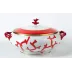 Cristobal Red Soup Tureen Round 9.8 in.