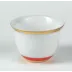 Cristobal Red Zarf Gold Sake Cup Round 2.3 in.