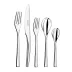 Steel Silverplated 5 Pc Setting (Table Knife, Table Fork, Dessert/Salad Fork, Dessert/Soup Spoon, Tea Spoon)