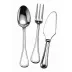 Le Perle Silverplated 4 Pc Hostess Set (Cake Server, 2 Serving Spoons, Serving Fork)