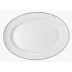 Fontainebleau Platinum (Filet Marli) Oval Dish/Platter / Platter 16.1 x 11.811 in.