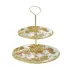 Aves Gold Cake Stand 2 Tier (Gift Boxed)