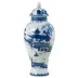 Blue Canton Covered Jar Small 6.5" H