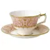 Darley Abbey Harlequin Baby Pink Tea Cup