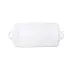 Lastra White Handled Rectangular Platter 16"L, 8.75"W