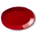 Lastra Red Oval Platter 18.5"L, 12.5"W