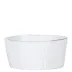 Lastra White Medium Serving Bowl 8.5"D, 3.5"H