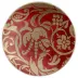 Fortuny 4 Dessert Plates Uccelli Red 8"