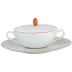 Monceau Orange Abricot Cover For Cream Soup Cup Rd 4.7"