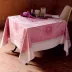 Eugenie Candy Tablecloth 69" x 100" Green Sweet Stain-Resistant cotton