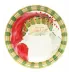 Old St. Nick Dinner Plate - Striped Hat 10.75"D