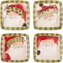 Old St. Nick Assorted Square Salad Plates - Set of 4 8.25"Sq