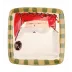 Old St. Nick Square Salad Plate - Red Hat 8.25"Sq