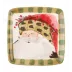 Old St. Nick Square Salad Plate - Animal Hat 8.25"Sq