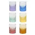 Pebbles Spirits Glass Set of Six 60 Ml (Alexandrite, Aquamarine, Beryl, Eldor, Rosalin, Topaz)