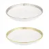 Plumes White/Gold Rimless Soup Plate 19 Cm 32 Cl