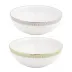 Plumes White/Gold Individual Salad Bowl 16 Cm 40 Cl