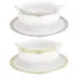 Plumes White/Gold Sauce Boat 17.5 Cm 30 Cl