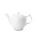 White Fluted Half Lace Tea Pot 1Qt