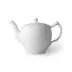 White Fluted Tea Pot 1Qt