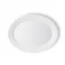 White Fluted Oval Platter 13.5"