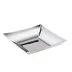 Linea Q Fruit Basket, Square 9 1/2 X 9 1/2 in 18/10 Stainless Steel