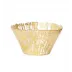 Rufolo Glass Gold Small Deep Bowl 6.5"D, 3.5" H