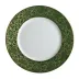 Salamanque Gold Green Salad Cake Plate Round 7.7 in.