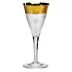 Splendid Goblet Red Wine Clear Lead-Free Crystal, Cut, 24-Carat Gold (Relief Decor) 260 Ml