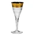 Splendid Goblet White Wine Clear Lead-Free Crystal, Cut, 24-Carat Gold (Relief Decor) 200 Ml